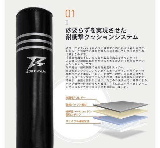 サンドバッグ 185cm パンチングバッグ