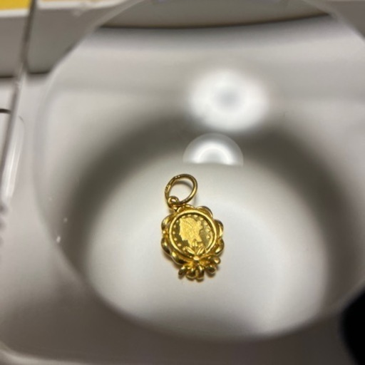 プライズジュエリー モダンフラワー コイントップ ネックレストップ 金貨 総重量約2.6g Gold ペンダントトップ イエローゴールド メンズ/男性 レディース/女性 男女兼用/ユニセックス ギフト プレゼント 贈り物