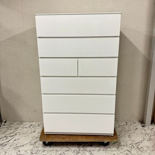 18367  NITORI 6段チェスト　タンス  たんす 箪笥◆大阪市内・東大阪市他 6,000円以上ご購入で無料配達いたします！◆ ※京都・高槻・枚方方面◆神戸・西宮・尼崎方面◆生駒方面、大阪南部方面　それぞれ条件付き無料配送あり！