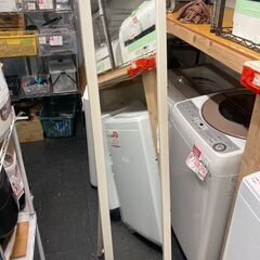 ☆中古￥1,000！全身ミラー　家具　幅35㎝ｘ奥行4㎝ｘ高さ1...