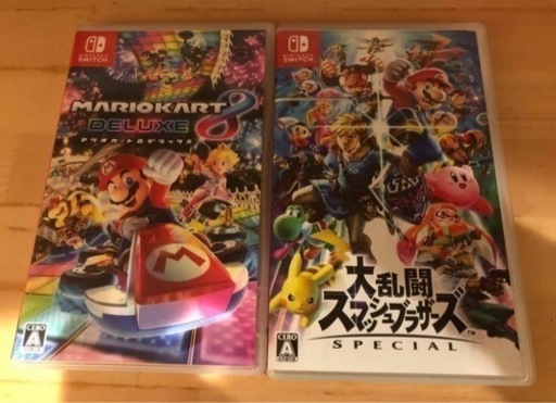 大乱闘スマッシュブラザーズ　マリオカートDX8 Nintendo Switch ソフト セット