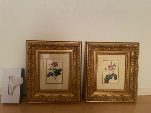 美品・絵 イタリア製額縁 2点SET