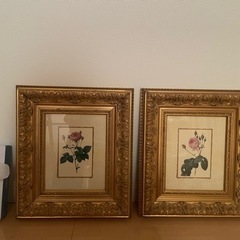 美品・絵 イタリア製額縁 2点SET