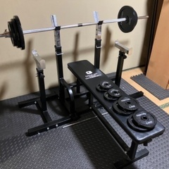 【セーフティバー付】FIGHTING ROAD ベンチプレス 合計70kg FIGHTING ROAD】マルチパワーベンチ FIGHTINGROAD