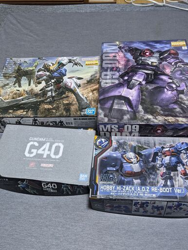 積みプラ4点セット　ガンプラ　MG ドム　バルバトス 積みプラ4点セット ガンプラ MG ドム バルバトス