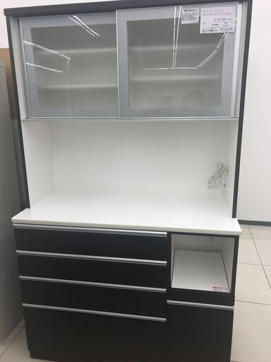 ★ジモティ割あり★ NITORI レンジボード ダークブラウン H200×D50.5×W120 クリーニング済み HJ3515
