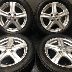 タイヤ走行短め【BS BLIZZAK VRX2 155/65R14】スタッドレス【LEBEN 14 