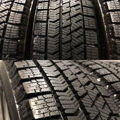 タイヤ走行短め【BS BLIZZAK VRX2 155/65R14】スタッドレス【LEBEN 14 