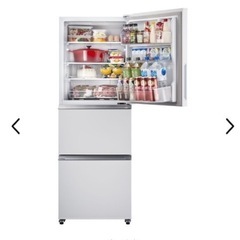 【美品】冷蔵庫 Hisense ホワイト HR-D2801W [3ドア /右開きタイプ /282L] [冷凍室 68L]