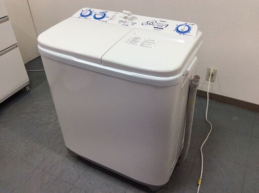 （8/15受渡済）JT8985【AQUA/アクア 5㎏二槽式洗濯機】美品 2020年製 AQW-N50 家電 洗濯 二槽式