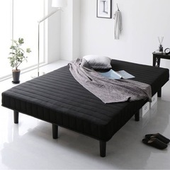 家具 ベッド ダブルベッド 黒