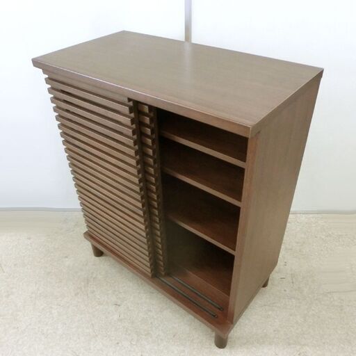■ニトリ シューズボックス モミジ 80 DBR ダークブラウン 札幌 西区 西野店 靴棚　くつだな　靴箱　くつばこ □ニトリ シューズボックス モミジ 80 DBR ダークブラウン 札幌