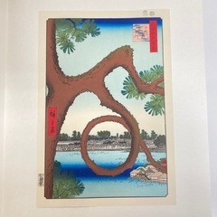 a205601 アダチ版画研究所 名所江戸百景 版画 歌川広重 うたがわ ひろしげ 6枚セット 絵画 額縁 作家 飾り 中古品 a205601 アダチ版画研究所 名所江戸百景 版画 歌川広重 うたがわ