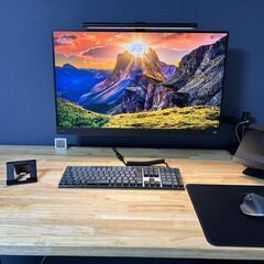 【7/25最終受付】 THE TABLE ラバーウッドナチュラル×スマート電動昇降脚（最安値です）