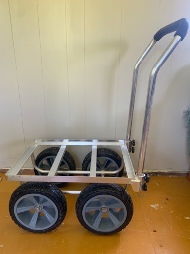 アルミ製台車　デカホイール　美品\n