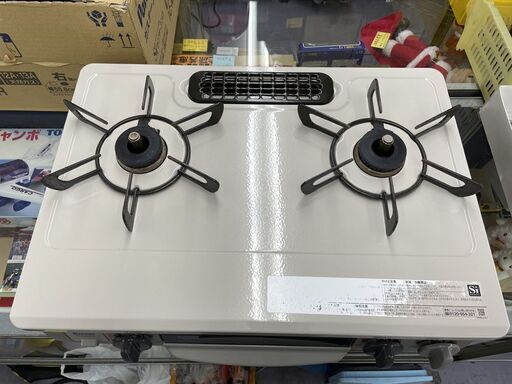 リンナイ ガステーブル 2021年製 都市ガス用 KG34NBEL 幅56㎝ ガスコンロ 左強火 ベージュ系 水無し片面焼き 札幌市手稲区 リンナイ ガステーブル 2021年製 都市ガス用 KG34NBEL 幅56