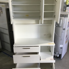 配達可【キッチンボード】【食器棚】【棚】【収納】クリーニング済【管理番号12306】 