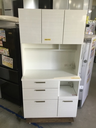 配達可【キッチンボード】【食器棚】【棚】【収納】クリーニング済【管理番号12306】