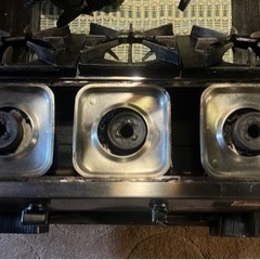 3口ガスコンロ　都市ガス　リンナイ