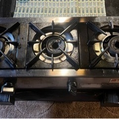 3口ガスコンロ　都市ガス　リンナイ