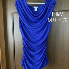 Mサイズ　H&M  ドレープティシャツ