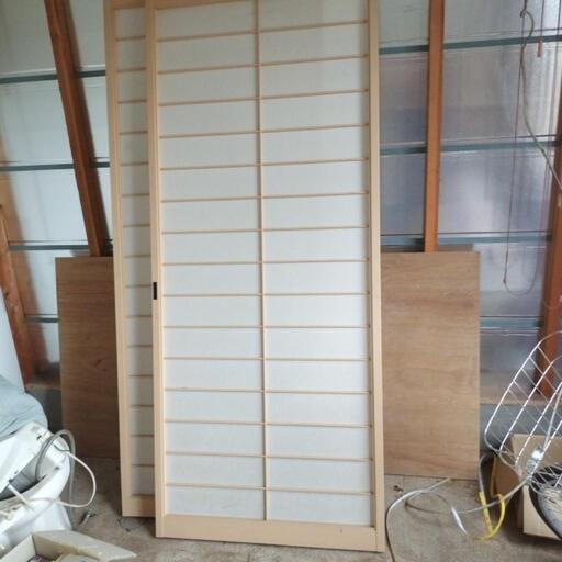 アルミ製の障子２枚
