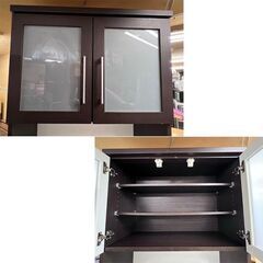 訳アリ ニトリ キッチンボード KRISNA 80KB-DBR 80cm幅 キッチン収納