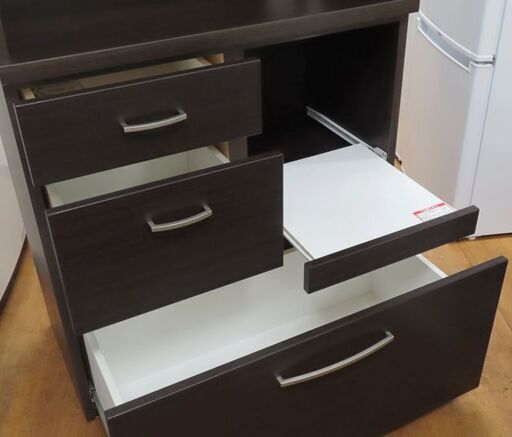 ニトリ✴︎食器棚✴︎コパン✴︎80✴︎キャビネット✴︎キッチンカウンター ニトリ（NITORI） キッチンカウンター (コパン T 80CT-S DBR) キッチン