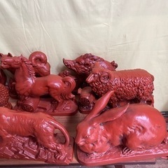 干支の置き物　9つ　焼き物　