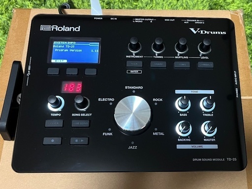 Roland td25 ドラム音源のみ(音源付属品、箱あり)