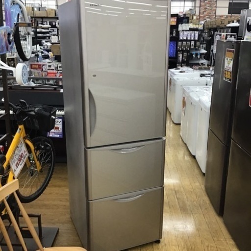 #F-38【ご来店頂ける方限定】HITACHIの3ドア冷凍冷蔵庫です