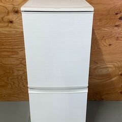 SHARP シャープ 137L 冷蔵庫 2ドア SJ-D14C-W 冷蔵容量91L 冷凍容量46L