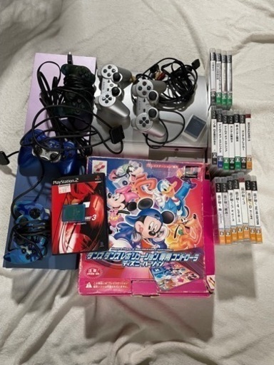 プレステ2.3本体とソフト　中古