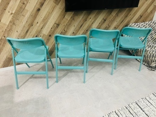 希少】廃盤品 IKEA イケア FRODE フローデ 折りたたみ椅子 黒赤 レア