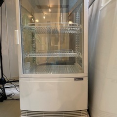 【取りに来てくださる方限定】冷蔵ショーケース　4面ガラスショーケース　業務用冷蔵庫　レマコム　63L　中古