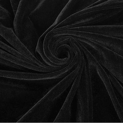 ベロア生地 黒 ブラック 1.5m×5m 手芸や背景布などに