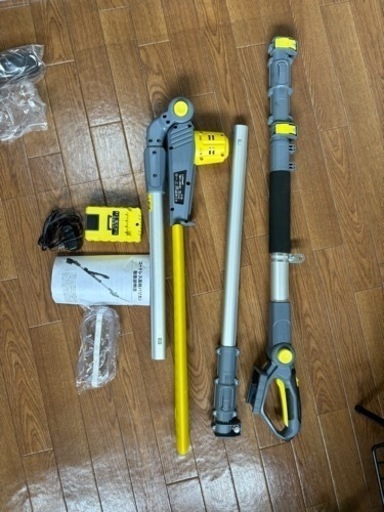 値下げしました！！へッジトリマー草刈り機 電動コードレス充電式 18V 高枝切りバサミ