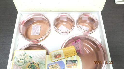 iwaki  耐熱ガラス容器　５点セット