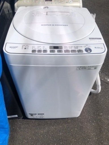 SHARP洗濯機.12000円.2019年.6KG