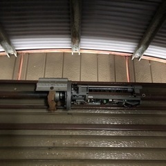 北海道 富良野 中古 車庫 倉庫 資材置場 電動シャッター 約 長さ6470 