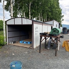 北海道 富良野 中古 大型車庫 倉庫 資材置場