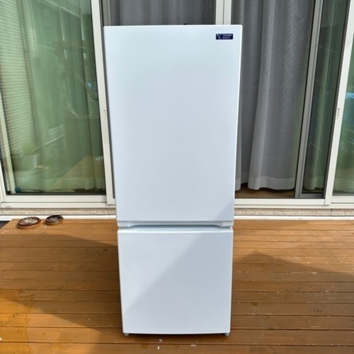 【美品】2019年製ノンフロン冷凍冷蔵庫156L ホワイト