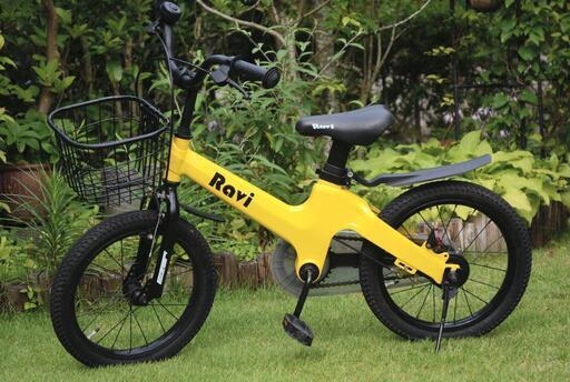 ［取引中］週末セール★超美品 RAVI１６インチこども自転車 カゴ・補助輪付★