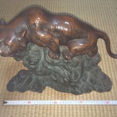 ???ut22/15 山下恒雄 造 洋銀 羊置物【爽】重1348g 共箱/略歴 山下 