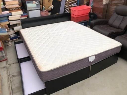ニトリ クイーンベッド マットレスセット 幅170cm