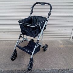 ＜ほぼ新品＞ Ecoca エコカ 新型 プレミア ショッピングカート 3点セット 本体＋マイバッグ＋保冷バッグ　シルバーカート　手押し車　買い物カート　高齢者