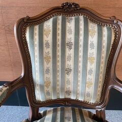 【決まりました】【美品】カリモク ドマーニ ルイ15 domani（カリモク家具）ダイニングチェア リビングチェア アンティークチェア レトロ