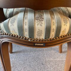 【決まりました】【美品】カリモク ドマーニ ルイ15 domani（カリモク家具）ダイニングチェア リビングチェア アンティークチェア レトロ