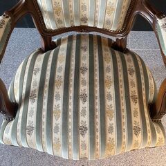 【決まりました】【美品】カリモク ドマーニ ルイ15 domani（カリモク家具）ダイニングチェア リビングチェア アンティークチェア レトロ