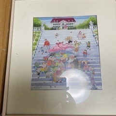 絵画　藤田三歩　そんな花屋さん